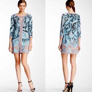 BCBG MaxAzria Avila mini shift dress size S (see photos for actual pattern)